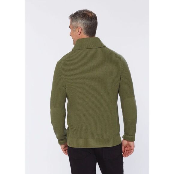 Duluth Trading Company Men’s Brigadier Shawl Collar Sweater Major Green XL Tall - Picture 3 of 8